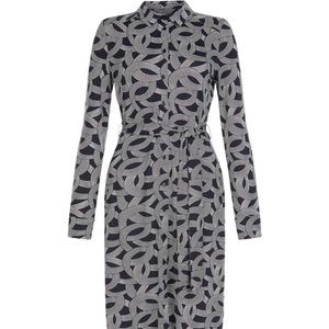 Hobbs London Sandrine Belted Shirtdress navy US 12